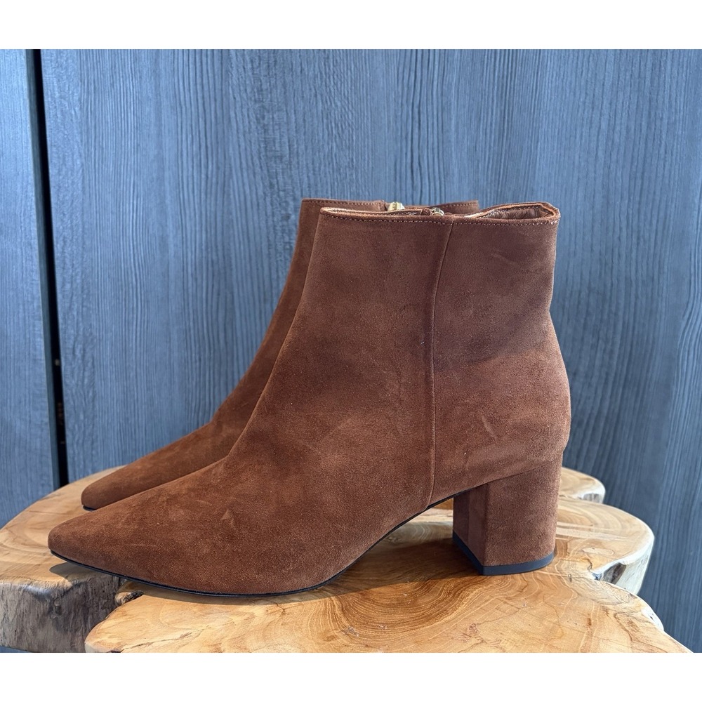 L'agence $445 NEW Jeanne 85MM Suede Ankle Boots Size 38.5 - Picture 5 of 6